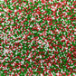 Se Si&Moos Red Green And White Christmas Sprinkles For Cake Decorating Red Green White Nonpareils Edible Pearls For Cake Decorat