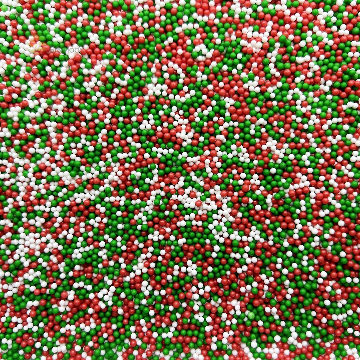 Se Si&Moos Red Green And White Christmas Sprinkles For Cake Decorating Red Green White Nonpareils Edible Pearls For Cake Decorat