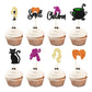 Gyufise 24Pcs Hcus Pous Cupcake Toppers Glitter Witch Hair I Smell Children Halloween Cupcake Picks For Halloween Hocus Pocus Th