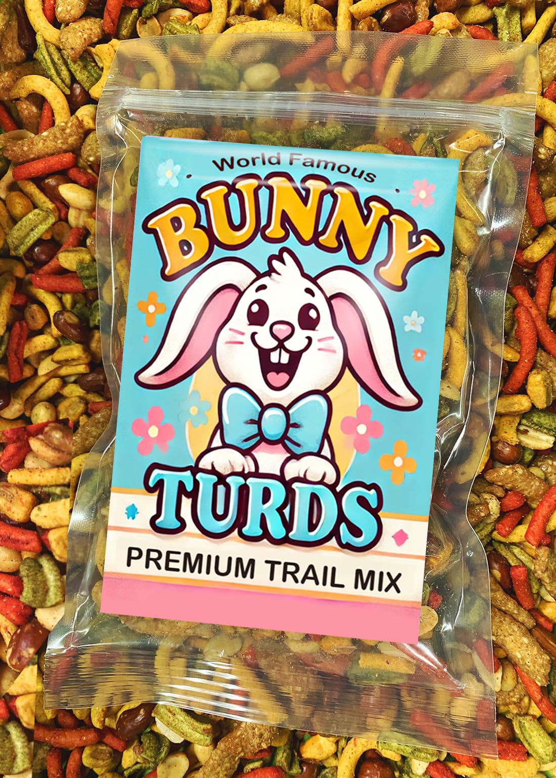 Gears Out Bunny Turds Spicy Trail Mix - 9 Ounce - Healthy Easter Basket