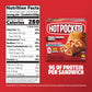 Hot Pockets Four Cheese Pizza, Pizza Pockets, Pizza Snacks, Frozen Air Fryer Snacks, 9g Protein, Frozen Sandwiches, 4-Pack