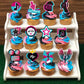 Music Cupcake Toppers 36Pcs For Girl Birthday Party Cake Decorations Popular Music Tik Theme Party Supplies Dessert Cake Toppers