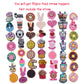 50Pc Concha Straw Toppers,Cute Cookies Straw Toppers For Tumblers,Glass Straw Decoration Charms Fit For 8Mm Straw Home Party Acc