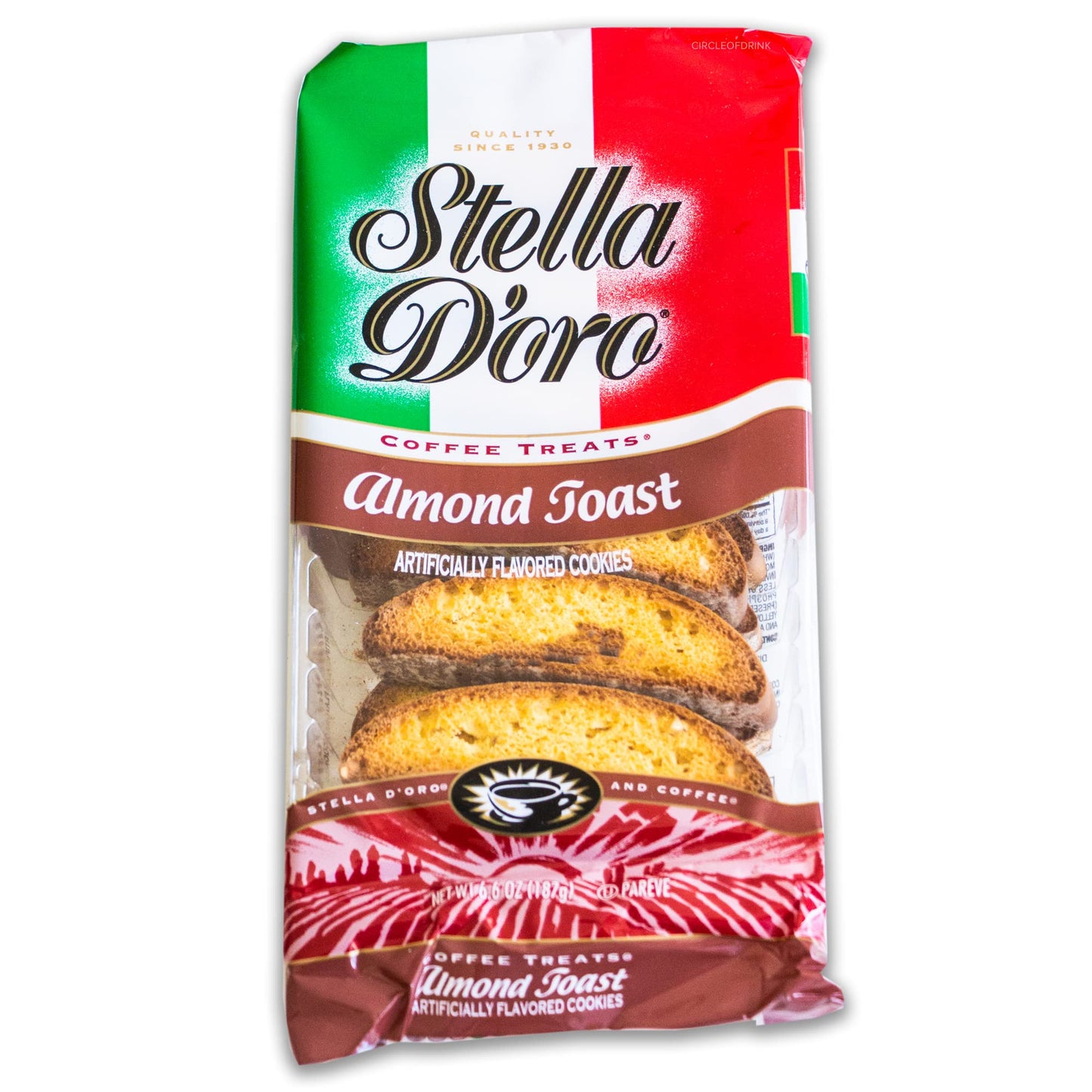 Circle of Drink Stella Doro Original Biscuits Variety Pack - 3x9oz & Almond Toast 6.6oz - Gourmet Italian