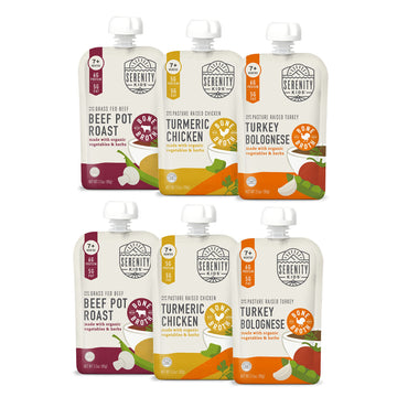 Serenity Kids 7+ Months Bone Broth Puree Made With Organic Veggies | Clean Label Project Purity Award Certified | 3.5 Ounce Bpa-