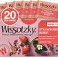Wissotzky Strawberry Burst Herbal Tea, 20 Tea Bags | Fruity Blend | Caffeine Free Tea | Antioxidant Rich