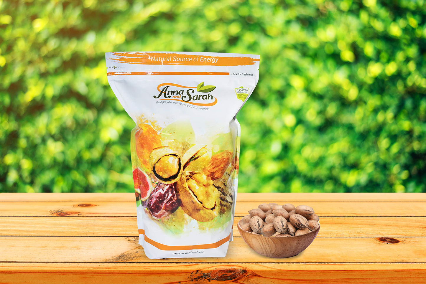 Anna and Sarah Premium Raw Fresh Pecans in Shell, 4.5 lbs Bag