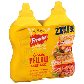 French'S Big Value Twin Pack Classic Yellow Mustard, 60 Oz