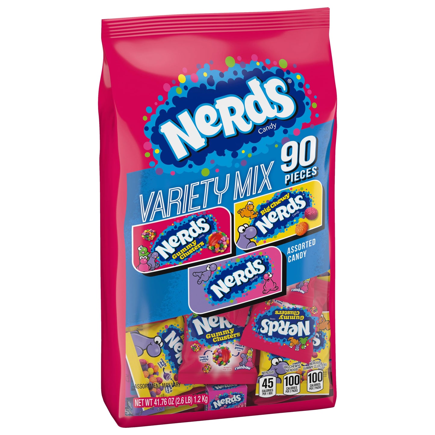 Nerds Variety Mix Assorted Candy, Individually Wrapped, 41.76 Ounce (90 Count)