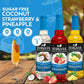 Syruvia Sugar-Free Pineapple, Strawberry & Coconut Syrup Variety Pack - 25.4 Oz - Perfect For Cocktails, Desserts, Italian Soda