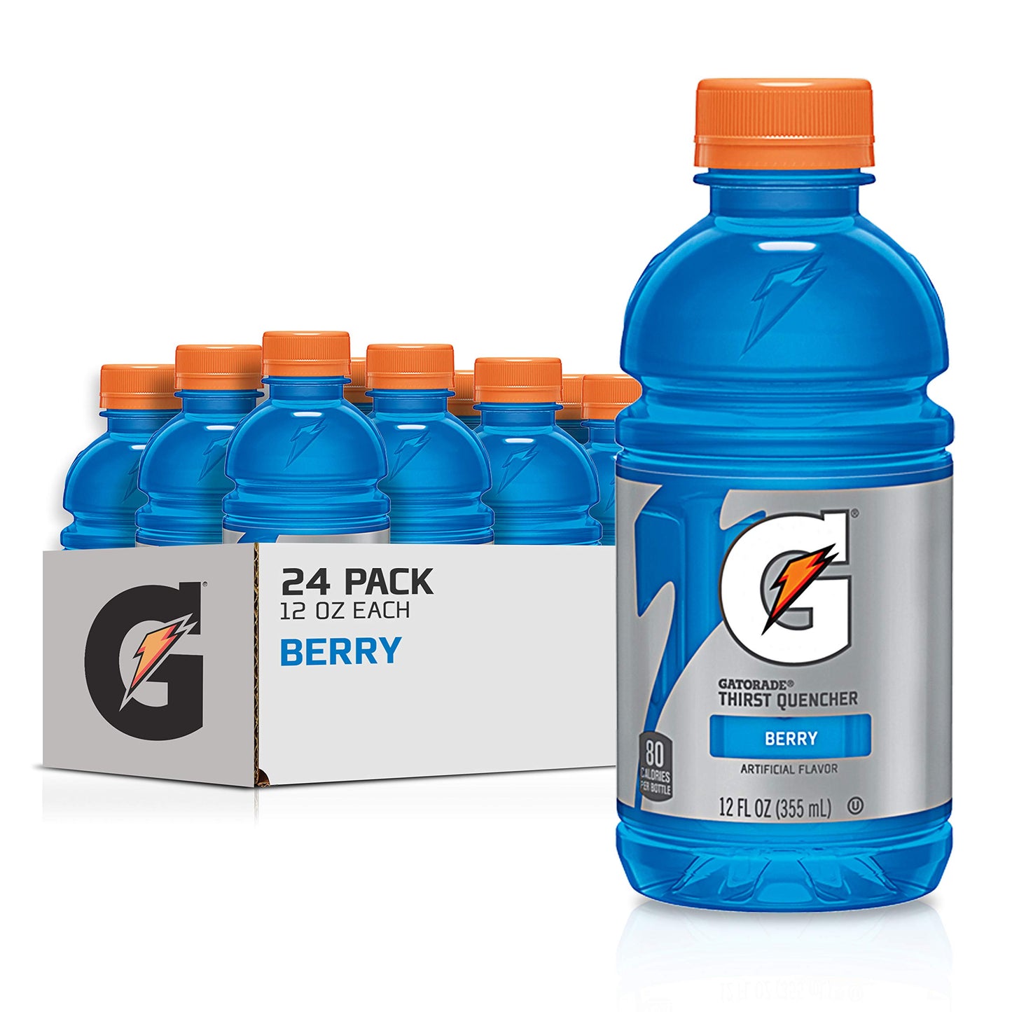 Gatorade Thirst Quencher, Berry, 12 Ounce Bottles (Pack Of 24)