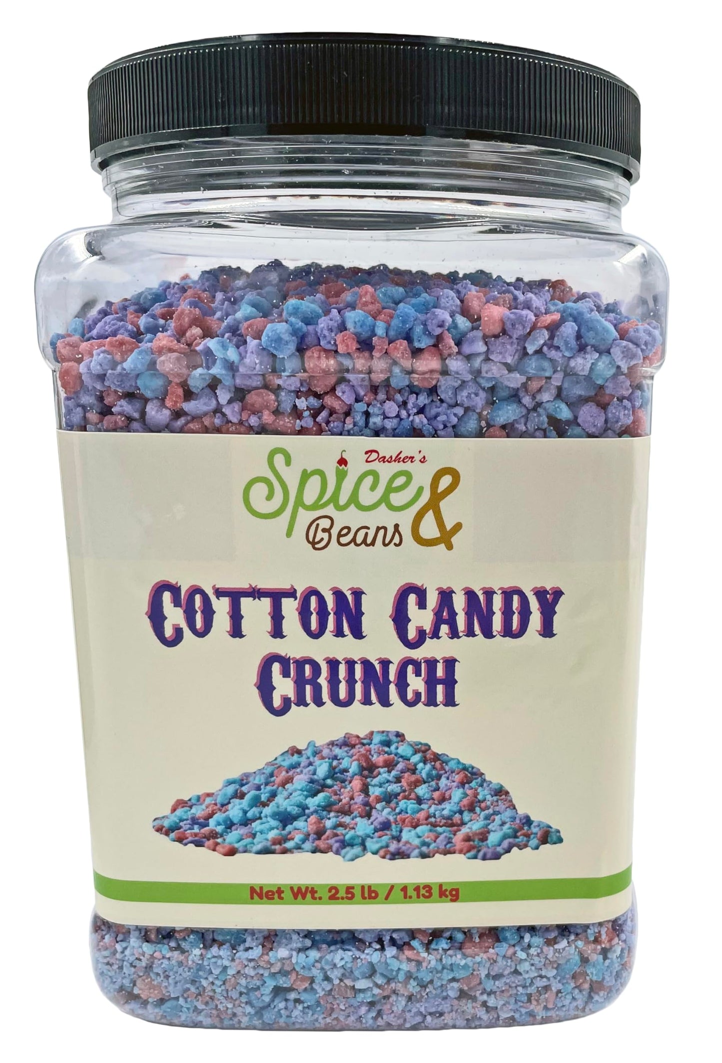 Cotton Candy Crunch 2.5 lb | Dessert Topping & Decoration for Ice Cream, Sundaes, Cakes, Cupcakes, Milkshakes & Frozen Yogurt | 