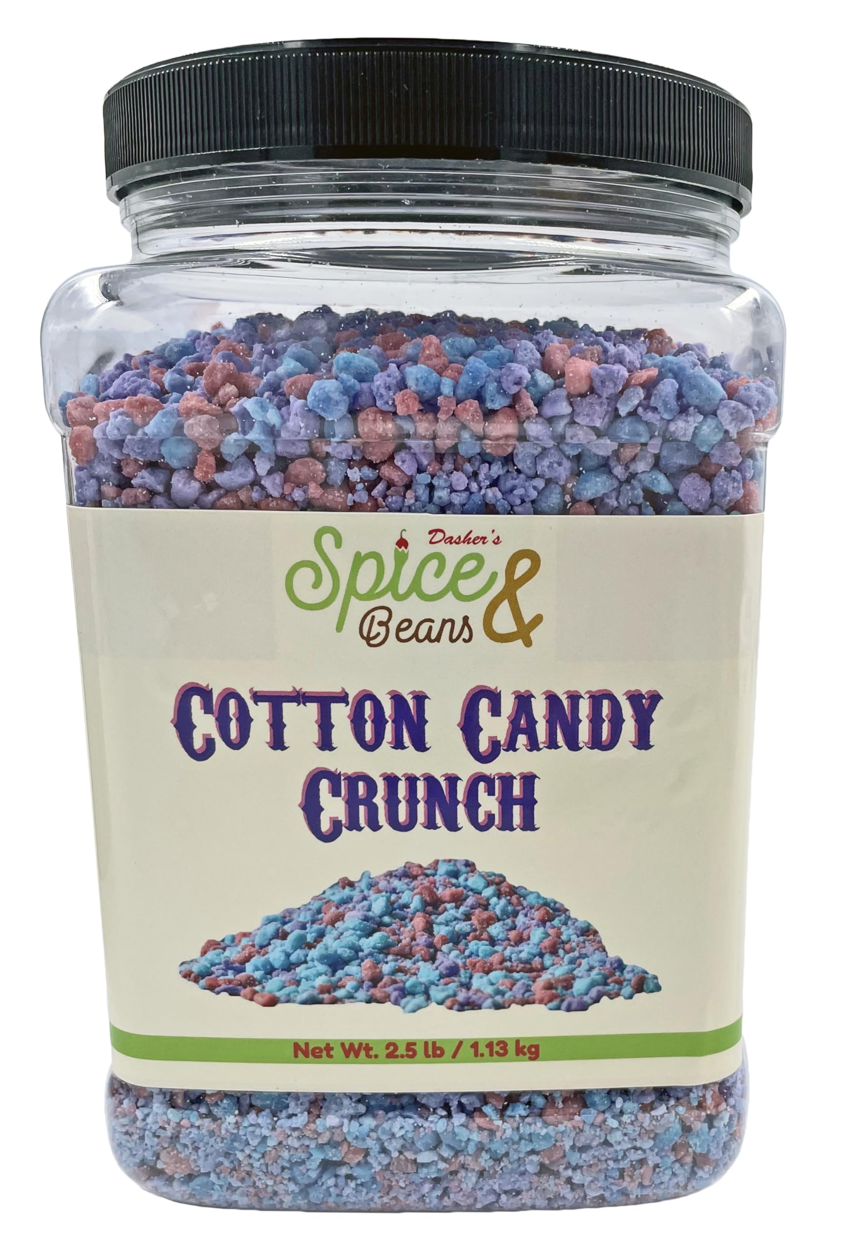 Cotton Candy Crunch 2.5 lb | Dessert Topping & Decoration for Ice Cream, Sundaes, Cakes, Cupcakes, Milkshakes & Frozen Yogurt | 