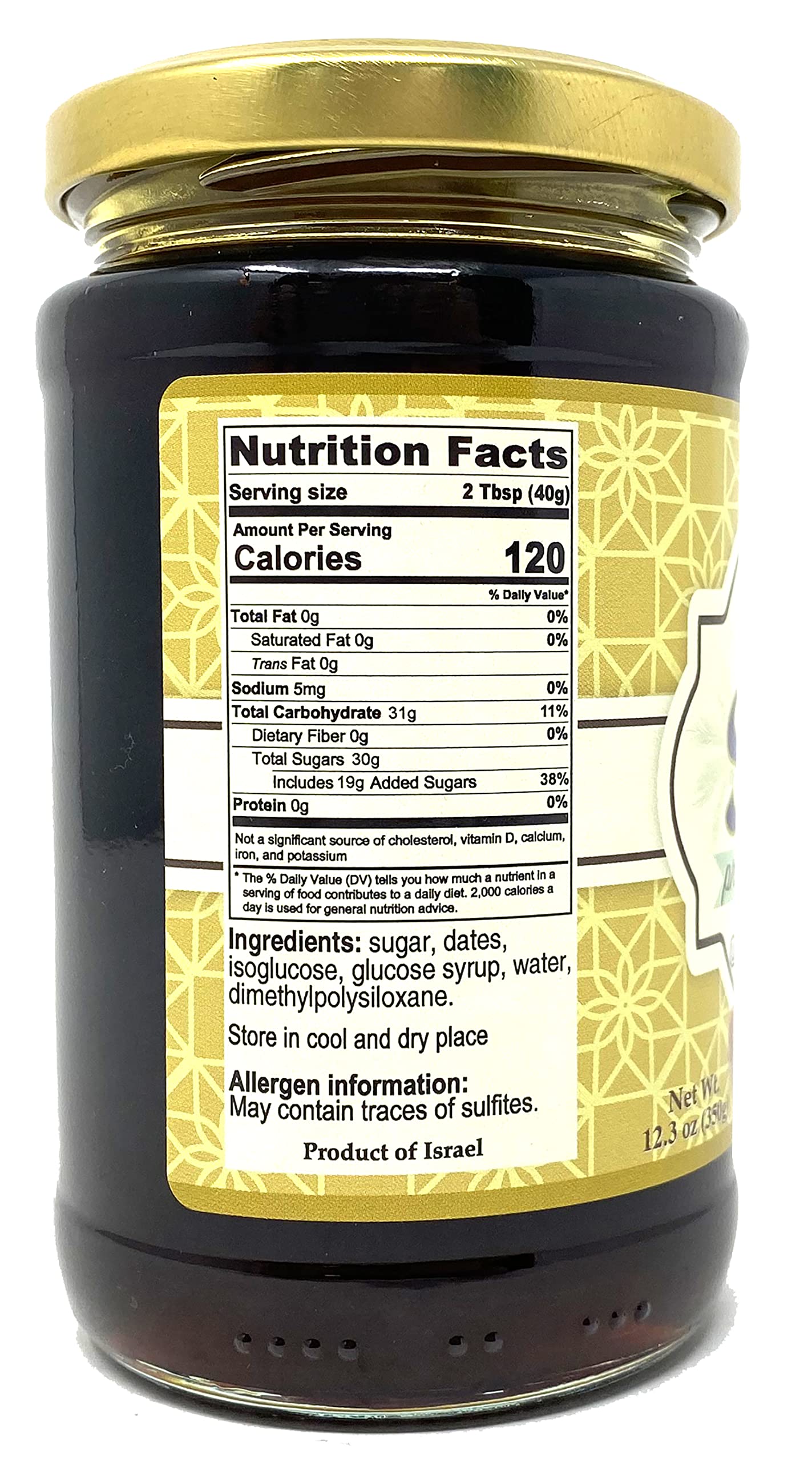 Galil Premium Silan Date Syrup, Kosher & Halal, 12.3 Ounce, Medjool Dates