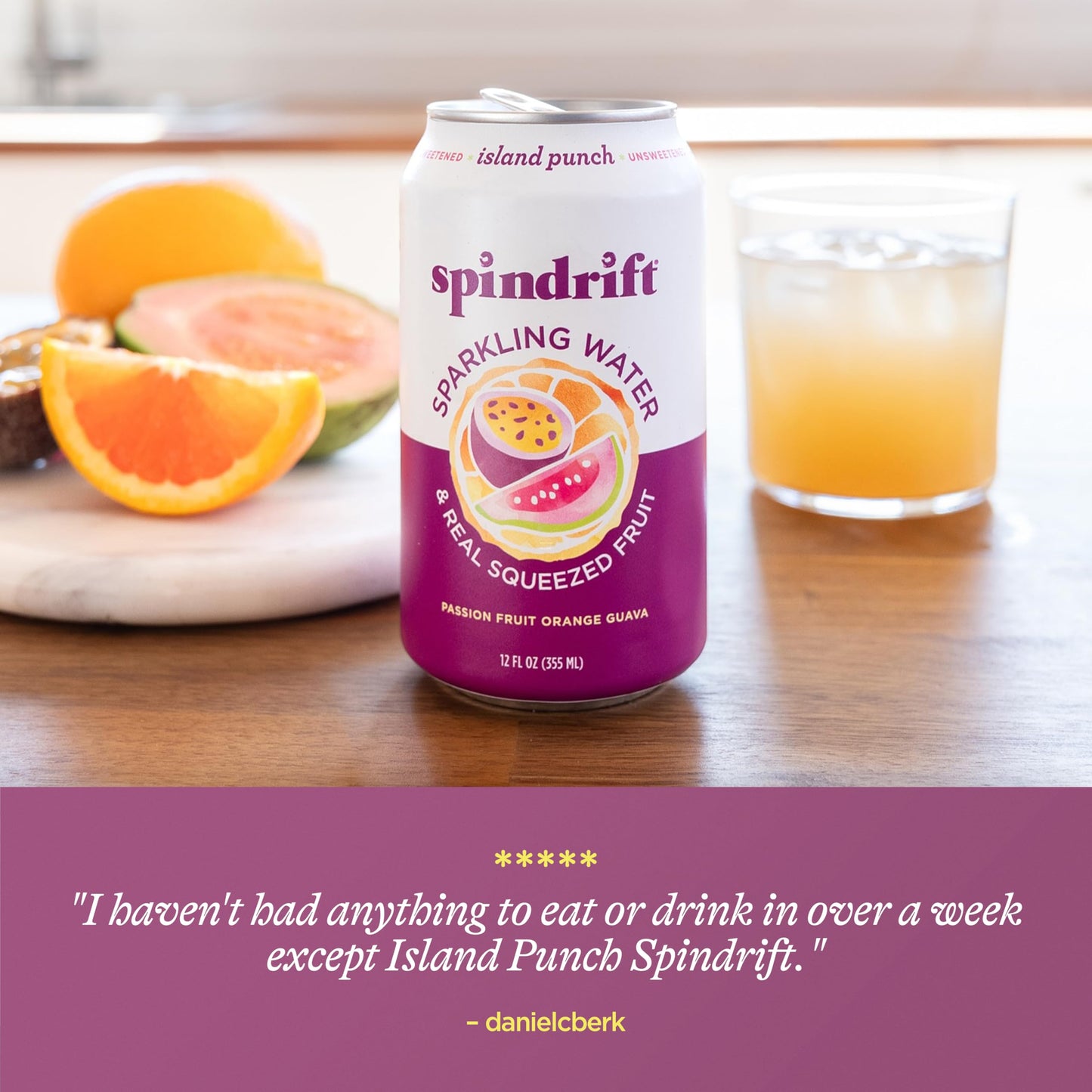 Spindrift Island Punch Can 12 Ounce (Pack Of 24)