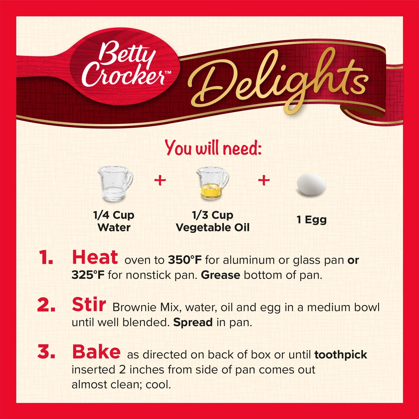 Betty Crocker Delights Supreme Triple Chunk Brownie Mix, 17.8 Oz (Pack Of 12)