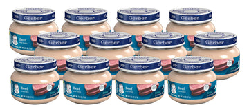 Gerber 2Nd Foods, Beef And Gravy, 2.5-Ounce Jars (Pack Of 12)