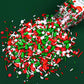 Christmas Sprinkles For Cake Decorating, 3.52Oz Edible Christmas Sprinkles, Red Green Sprinkles For Cupcake Toppers Baking Cooki
