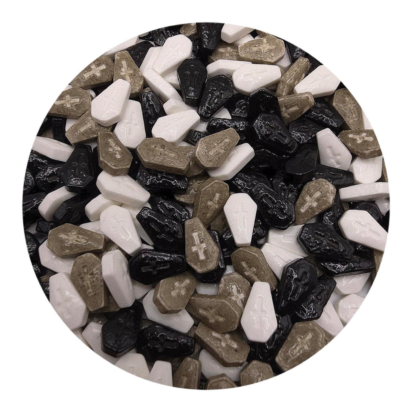 Ncs Vampire Tombstone, Gravestone Or Coffin Edible Candy Toppers, 8 Ounces - Great For Cupcakes, Cookies, Cakes, Cake Pops, And