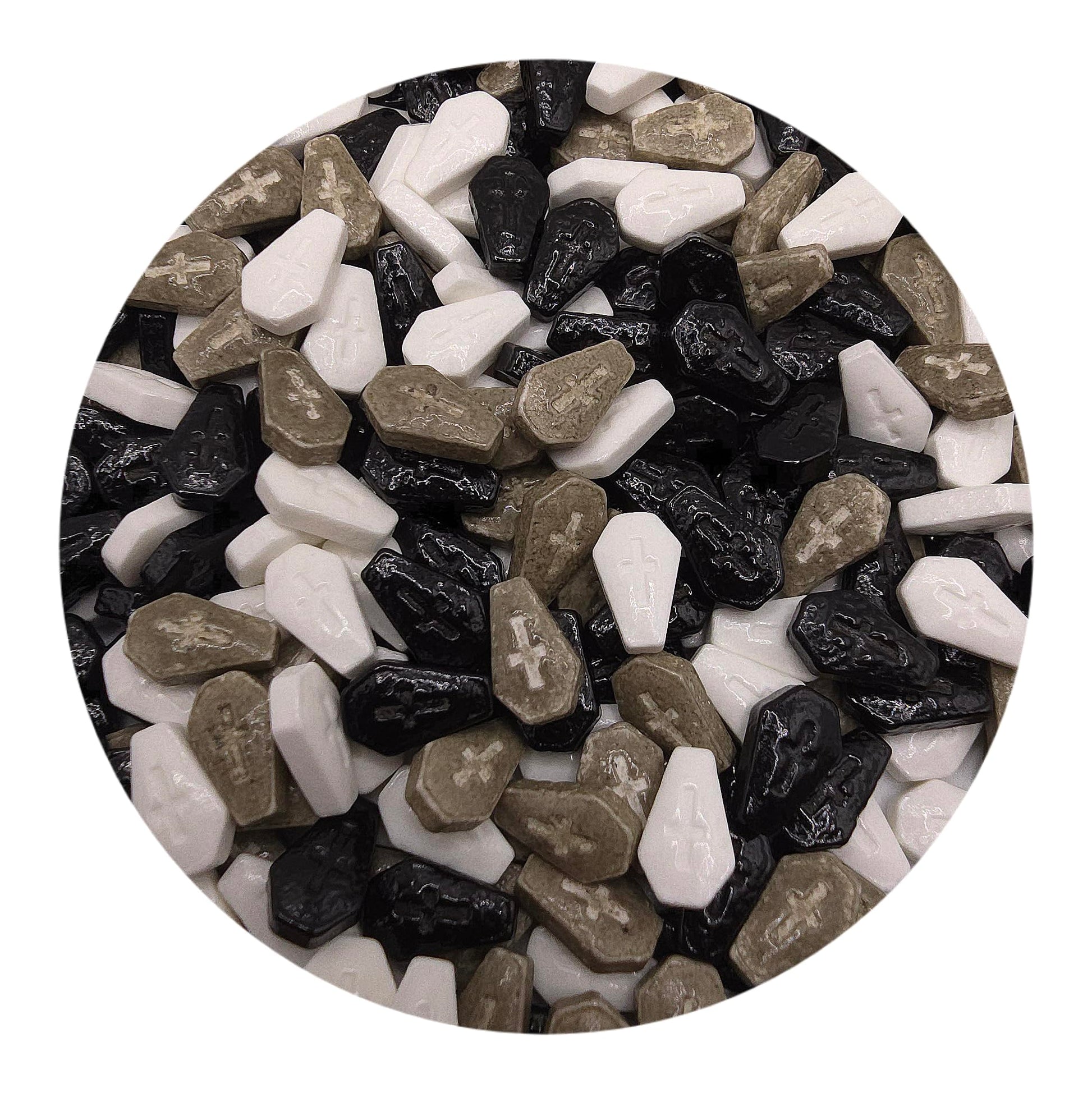 Ncs Vampire Tombstone, Gravestone Or Coffin Edible Candy Toppers, 8 Ounces - Great For Cupcakes, Cookies, Cakes, Cake Pops, And