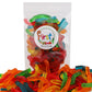 Firstchoicecandy Sweet & Sour Gummy Worms, Multi Flavors And Solid Colors (2 Pound, Sweet Mix Fruit)