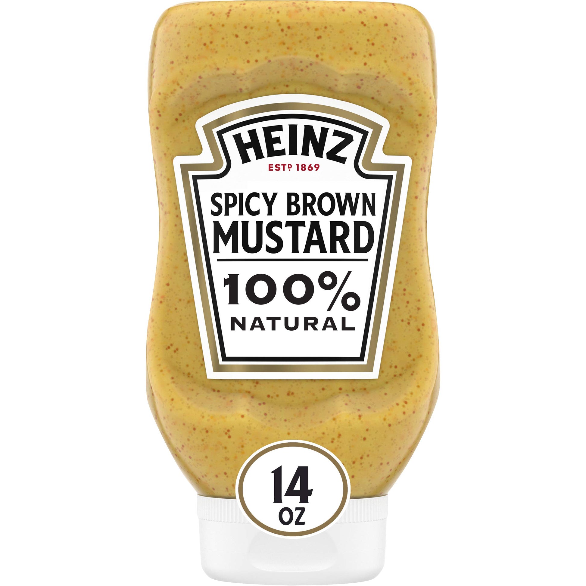 Heinz Spicy Brown Mustard (14 oz Bottles, Pack of 6)