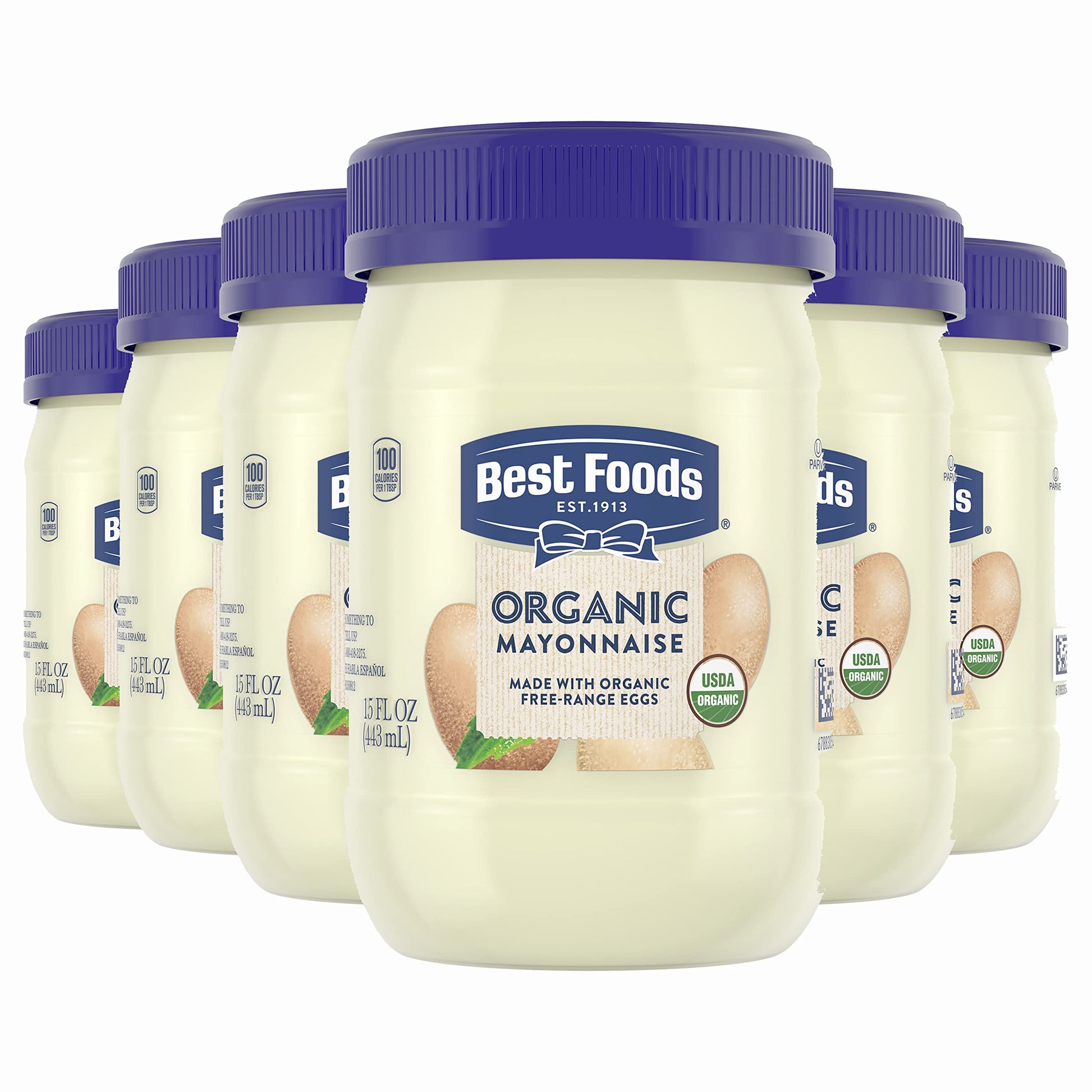 Best Foods Organic Mayonnaise Original 15 oz, Pack of 6