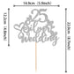 25 Pcs 25Th Anniversary Cupcake Toppers With 25 Silver Wedding Cake Topper Glitter Heart 25Th Wedding Anniversary Cupcake Picks