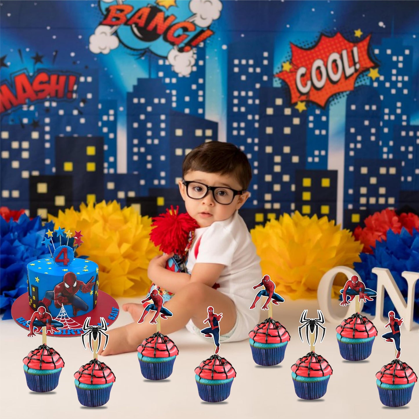 Spidrmn Cupcake Topper