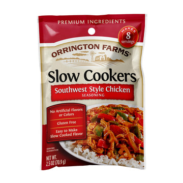Orrington Farms Slow Cookers Southwest Style Chicken Seasoning, 2.5 Ounce (Pack Of 12)