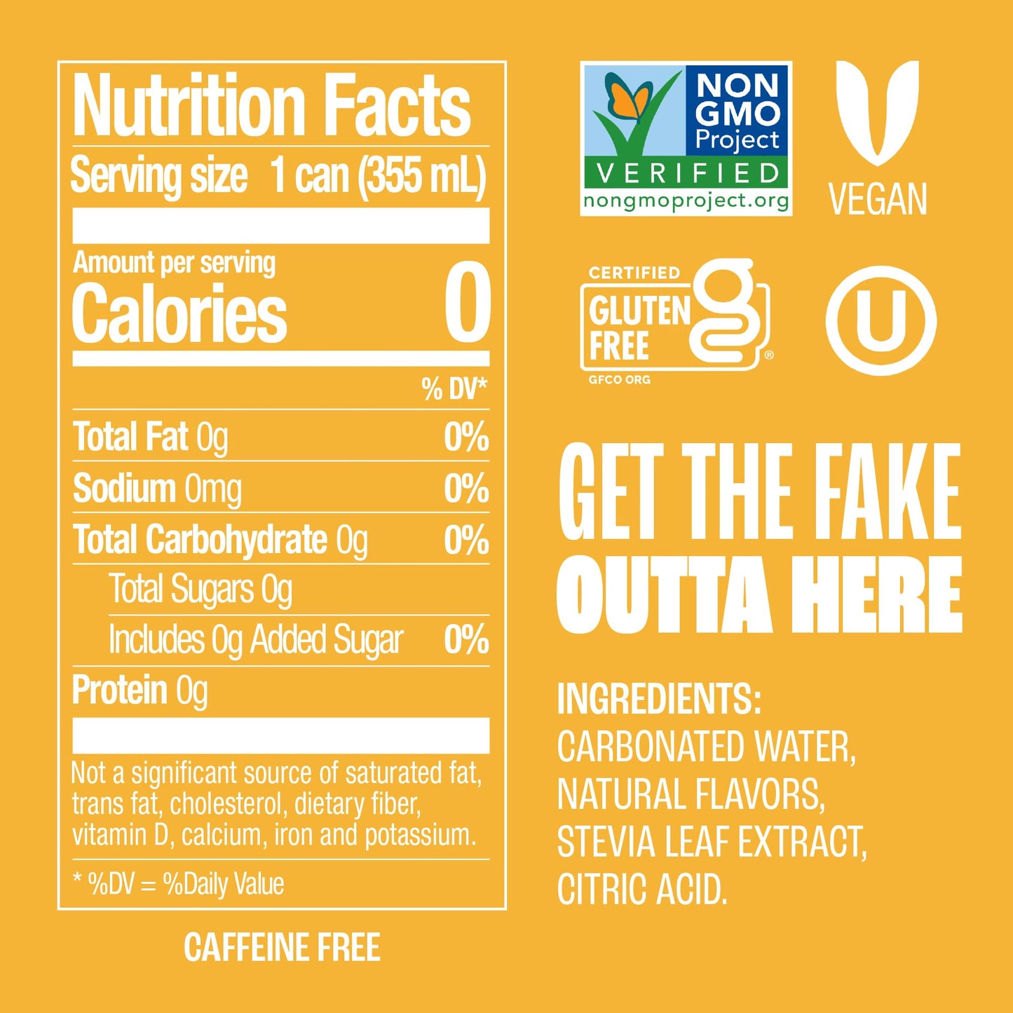 Zevia Zero Sugar Soda, Cream Soda, 12 oz Cans (24-Pack) - Naturally Sweetened, Non-GMO Project Verified, Gluten-Free, Vegan