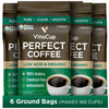 VitaCup Low Acid Dark Roast Coffee, USDA Organic, 11oz (Pack of 6)