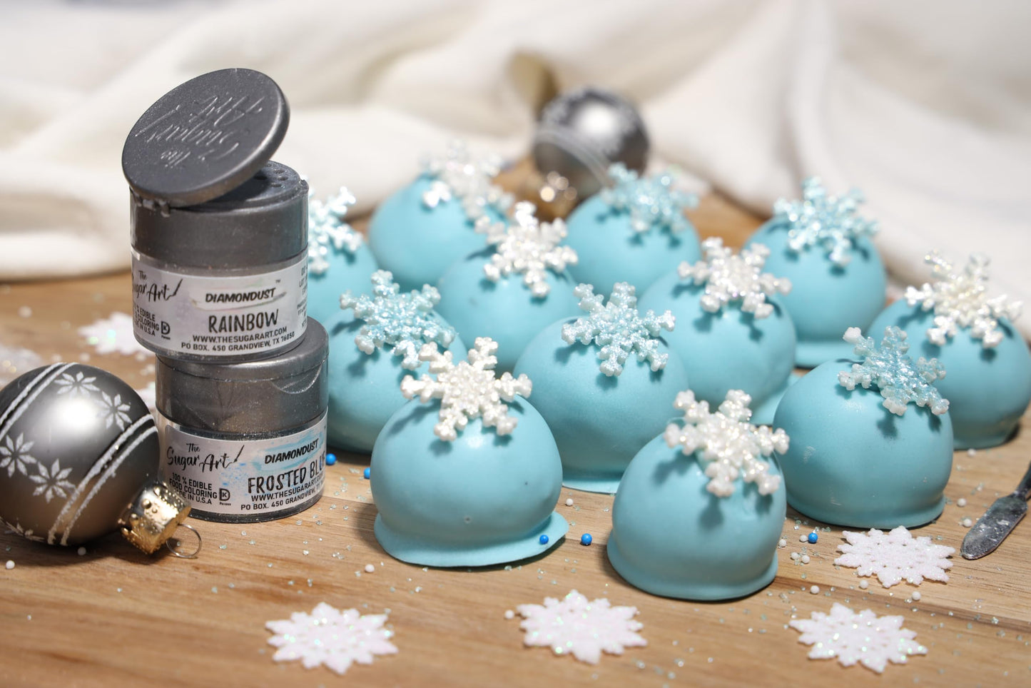 White Diamond Edible Glitter for Drinks, Cocktails, Cake Decorating, Strawberries, Chocolates & More | No Taste | 4g | 100% Food