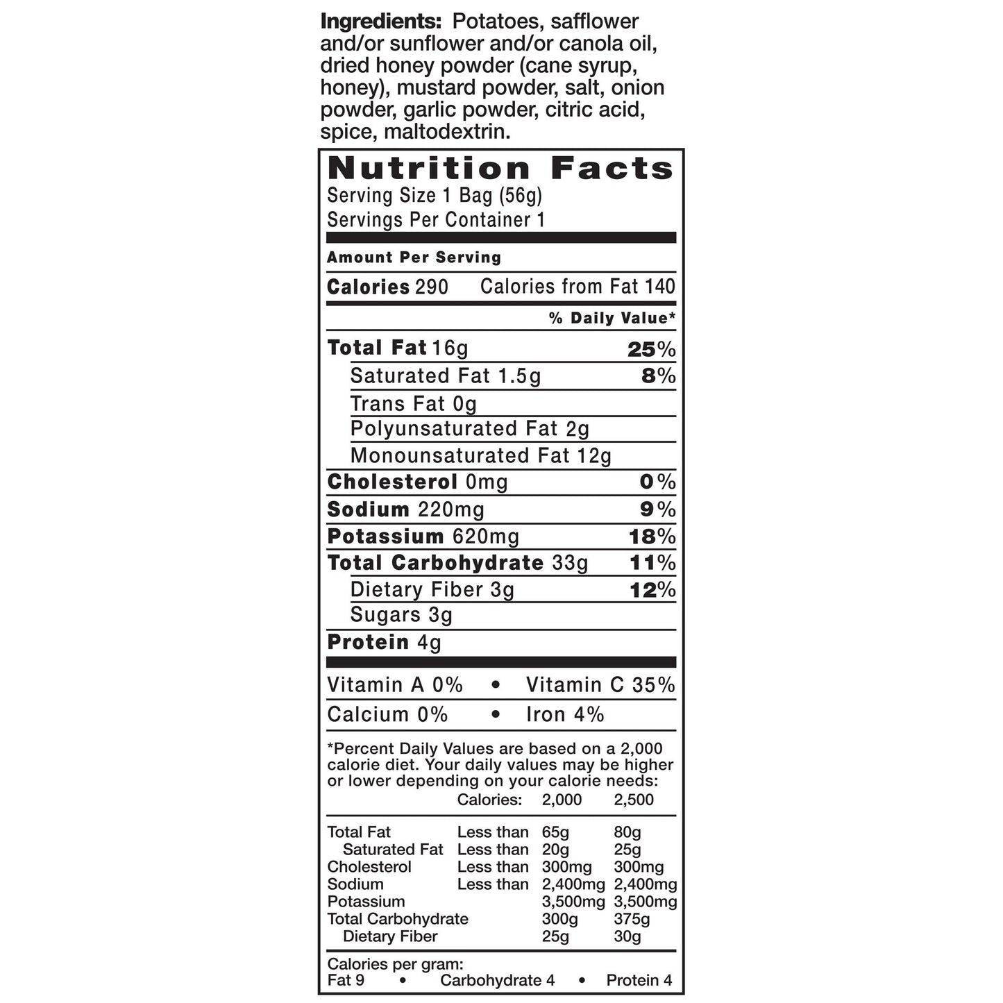 Kettle Brand Potato Chips, Honey Dijon Bags, 2 Ounce (Pack Of 24)
