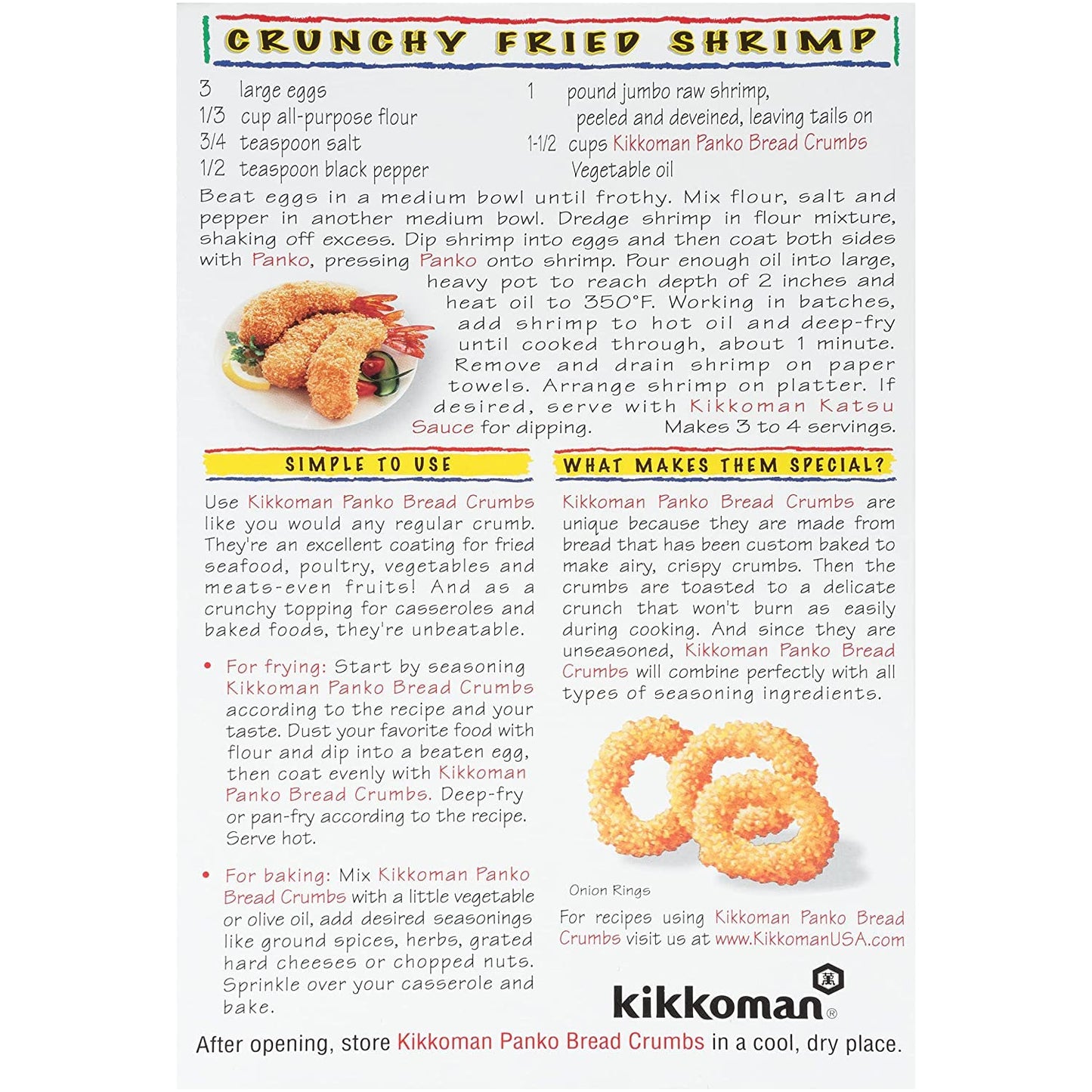 Kikkoman Panko Japanese Style Bread Crumbs, 8 Oz Pack Of 2