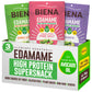 Biena Crispy Roasted Edamame Beans Snack - High Protein Snack for Adults & Kids, 12g-13g Protein per Serving - Made with Avocado