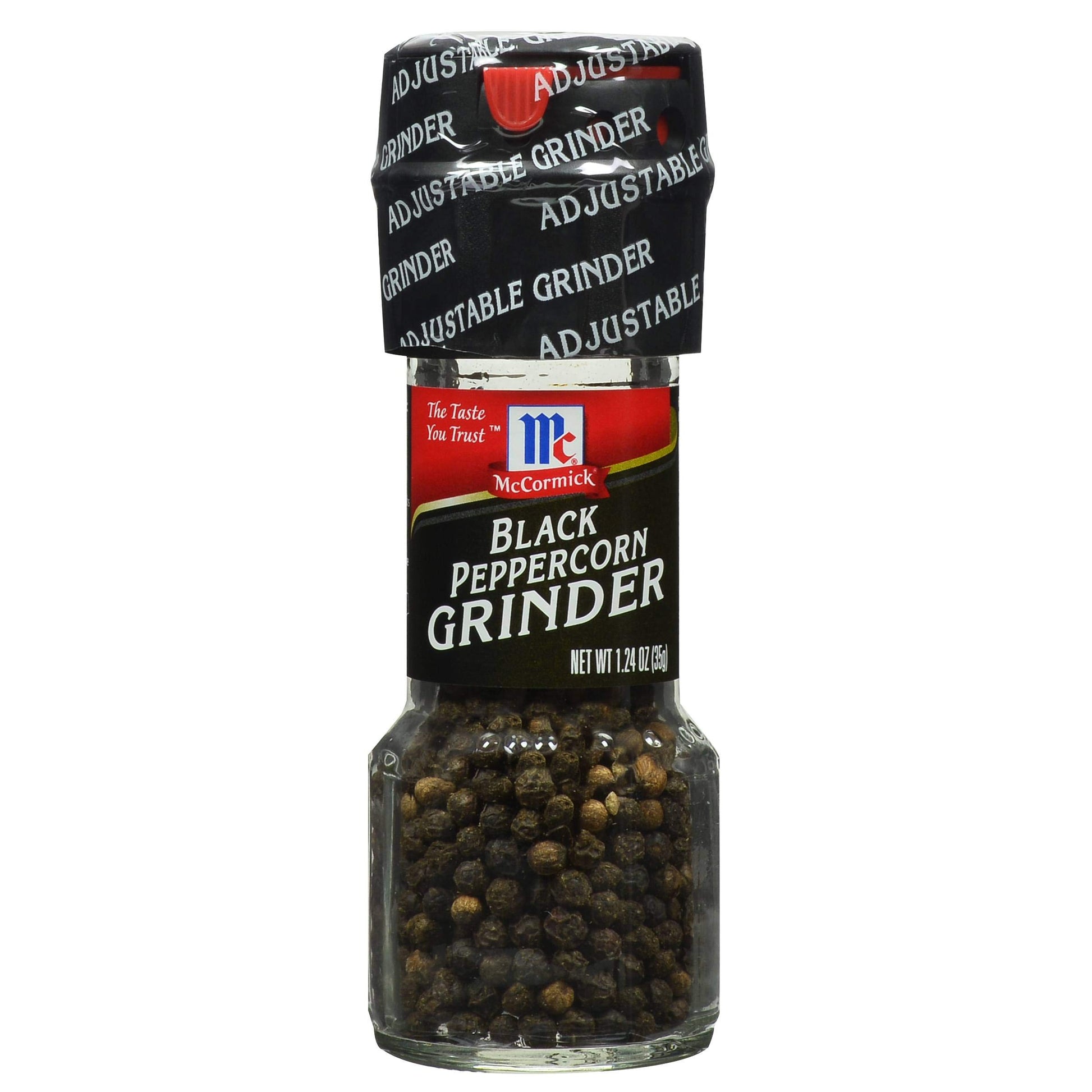 McCormick Grinder Black Peppercorn 1.24 oz (Pack of 6)