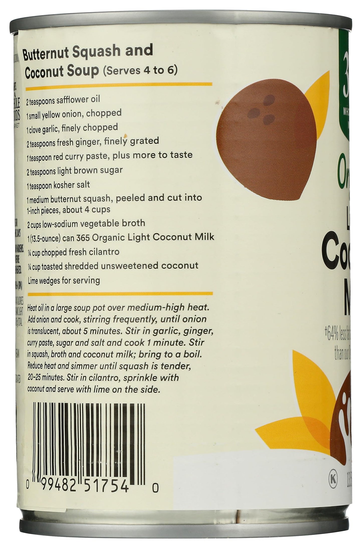 365 By Whole Foods Market, Organic Light Coconut Milk, 13.5 Ounce