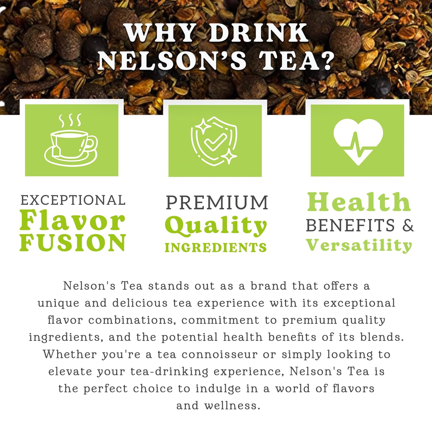 Nelsons Tea Sarsaparilla Root Herbal Loose Leaf Tea - Caffeine-Free - 2 Oz