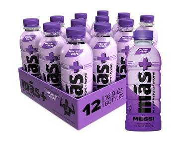 M?s+ By Messi Greatest G  Sports Drink & Hydration Beverage  Natural Flavors with Vitamins and Electrolytes  No Artificial Sweeteners or Colors  12-pack