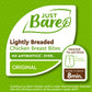Just Bare Chicken Lightly Breaded Breast Bites| Fully Cooked | 16 G Protein Frozen | 1.50 LB, 24 Ounce