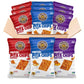 PRETZELIZED Snacks Pretzel Pita Chips Variety Pack - Sea Salt, Everything, Buffalo - 12 Pack, 7 Ounce Each