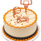 Decopac Basketball Slam Dunk Cake Decorating Kit, 3 Piece Cake And Cupcake Toppers For Birthdays, Parties, And Team Celebrations