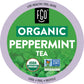 FGO Organic Peppermint Tea K-Cup Pods - Caffeine-Free, Keurig Compatible, 24 Count (Pack of 1)