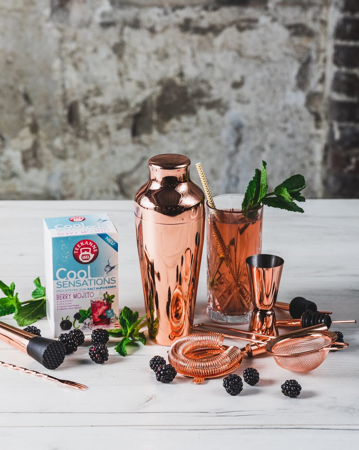 Teekanne Cool Sensations Berry Mojito Tea 45G - Berry Flavor - Cold Water Preparation