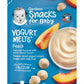 Gerber Snacks For Baby Yogurt Melts, Peach, Freeze-Dried Yogurt Snack Made With Real Yogurt & Fruit, Baby Snack For Crawlers, 1