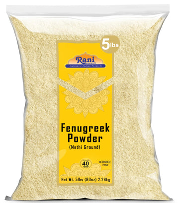 Rani Brand Fenugreek Seeds Ground Powder, 5lbs, All Natural, Vegan, Non-GMO, Gluten Friendly, Indian Origin