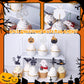 Rssta i Halloween Cupcake Toppers, 36 Pack, Glitter Bat, Witch Hat, Ghost, Cat, Paper, Design 1, for Kids Birthday and Baby Shower
