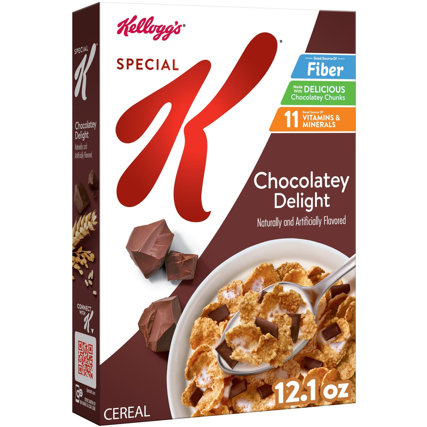 Kelloggs Special K Breakfast Cereal, Fiber Cereal, Family Breakfast, Chocolatey Delight, 12.1oz Box (1 Box)