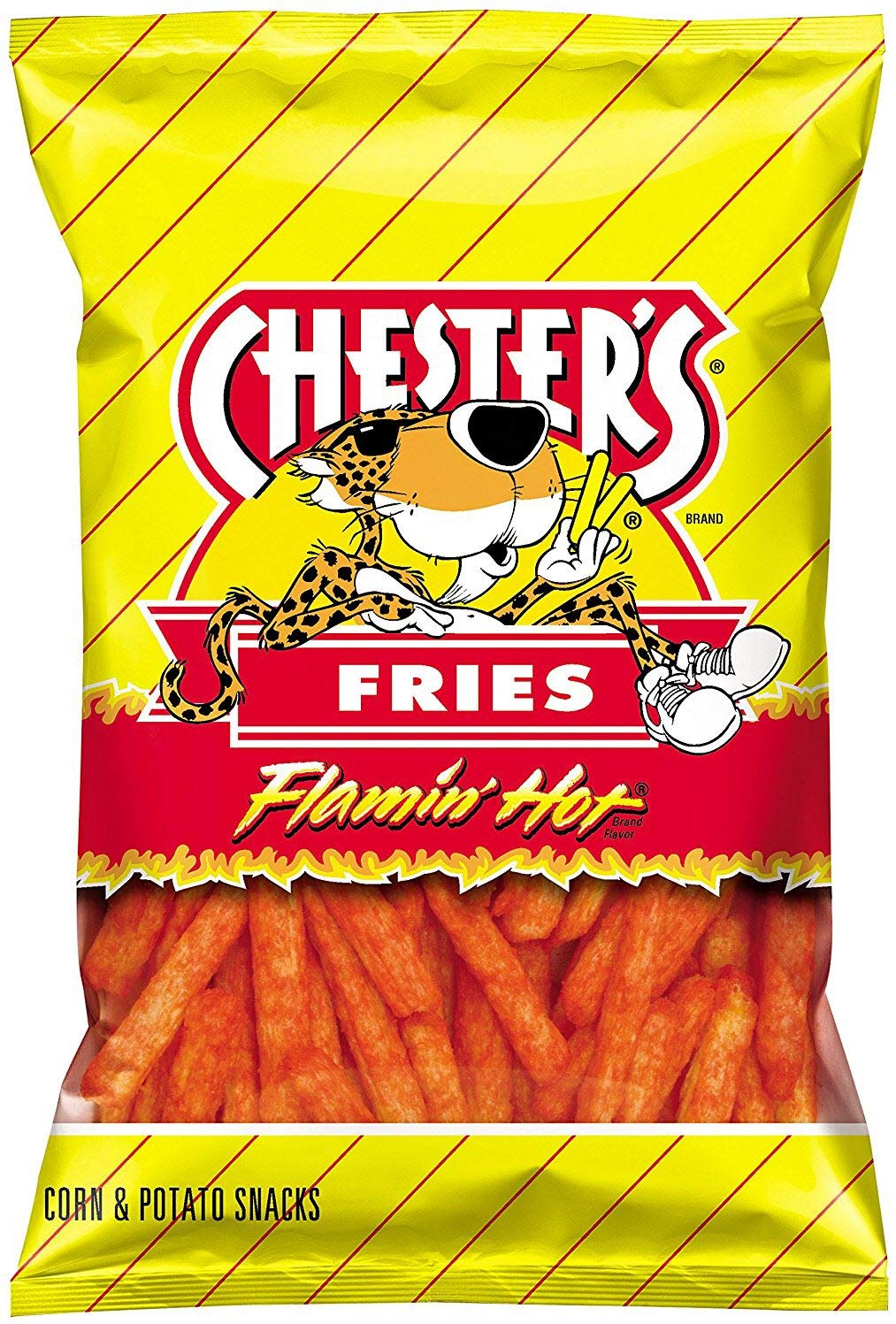 Chesters Flamin Hot Fries - Snack Pack of 16 Gluten Free Healthy Chips & Crisps- Bulk Snacks & Individual Chips - Variety Chip